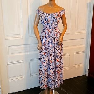 Off Shoulder feminine flowing dress
